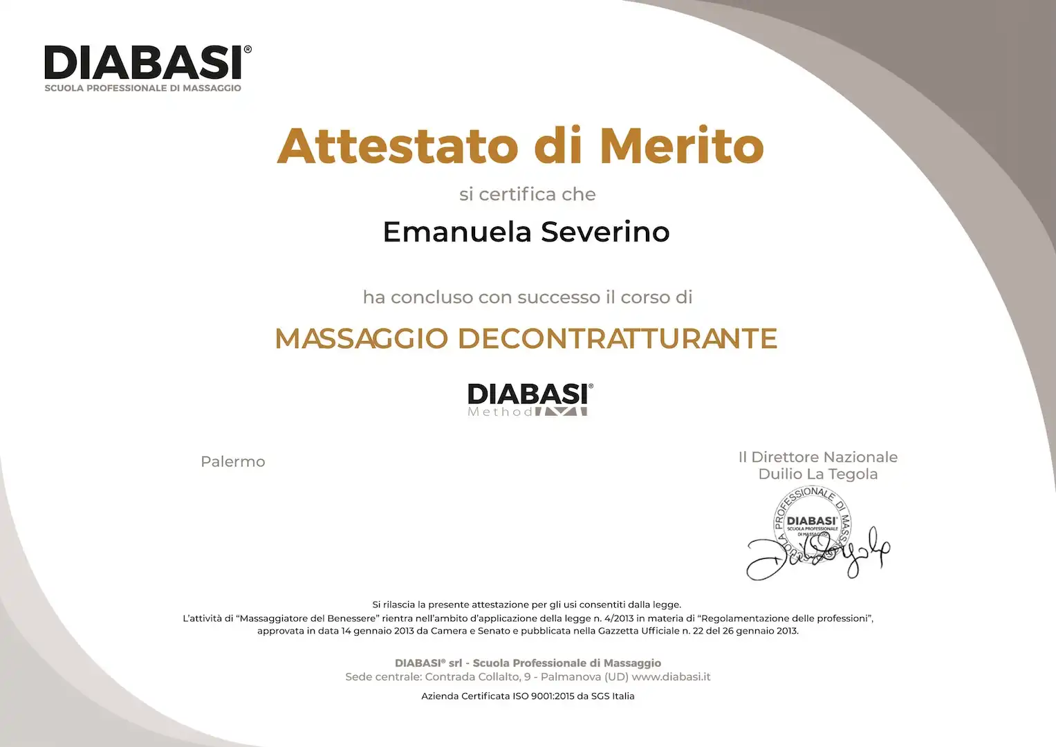 certificato decontratturante